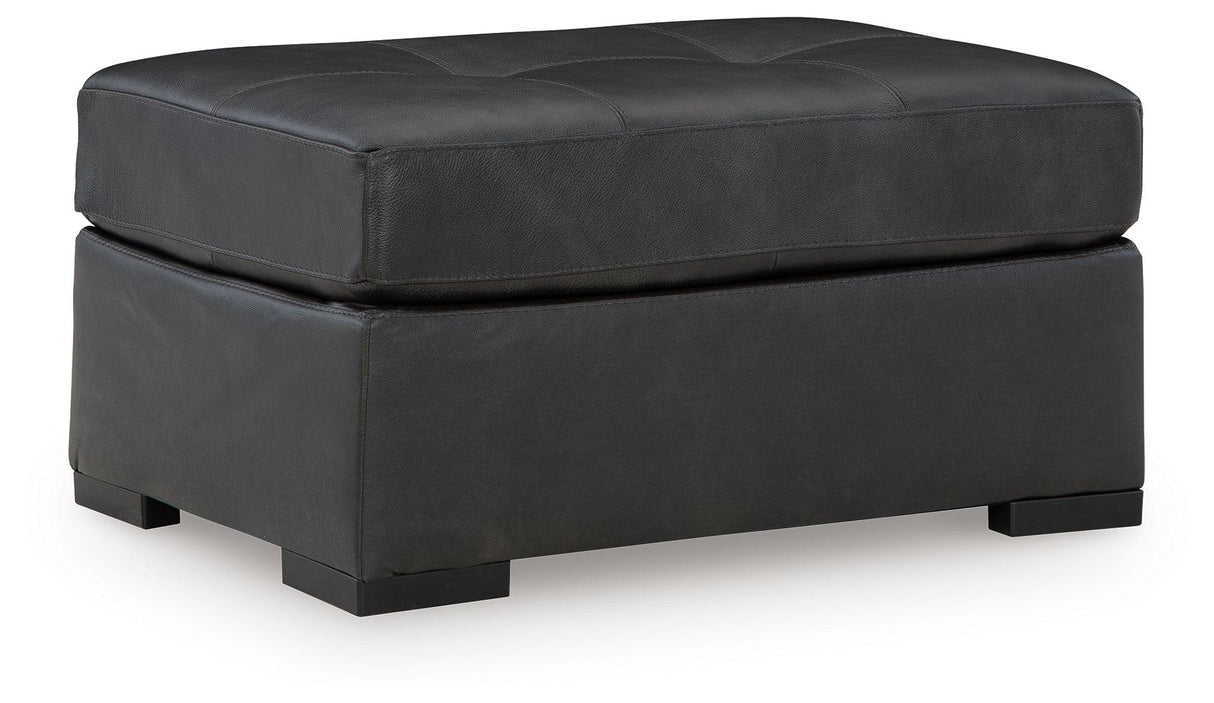Brindley Pier Fog Oversized Accent Ottoman by Ashley at Eve Furniture