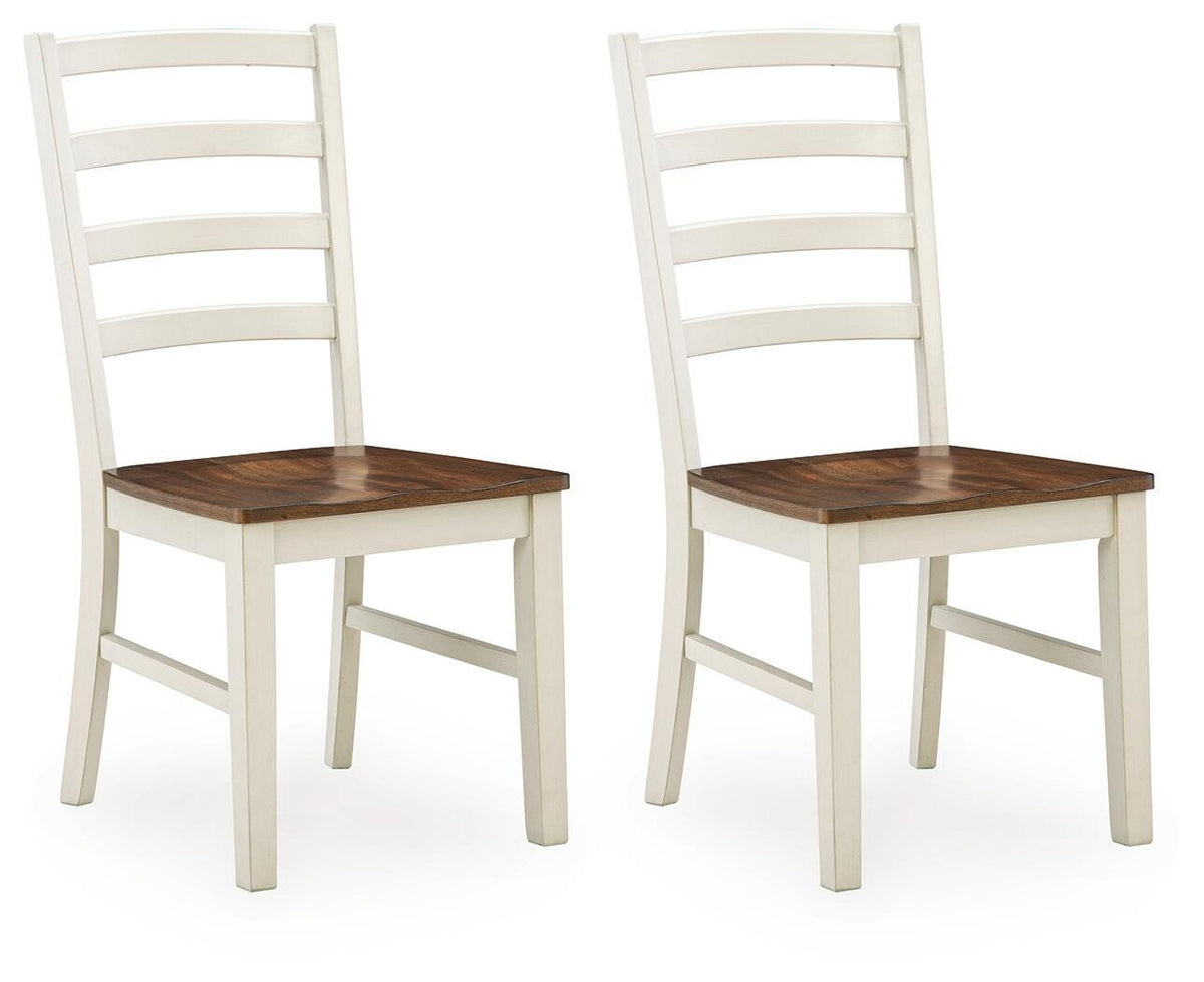 Brinfern Brown/Antique White, Set of 2 by Ashley at Eve Furniture