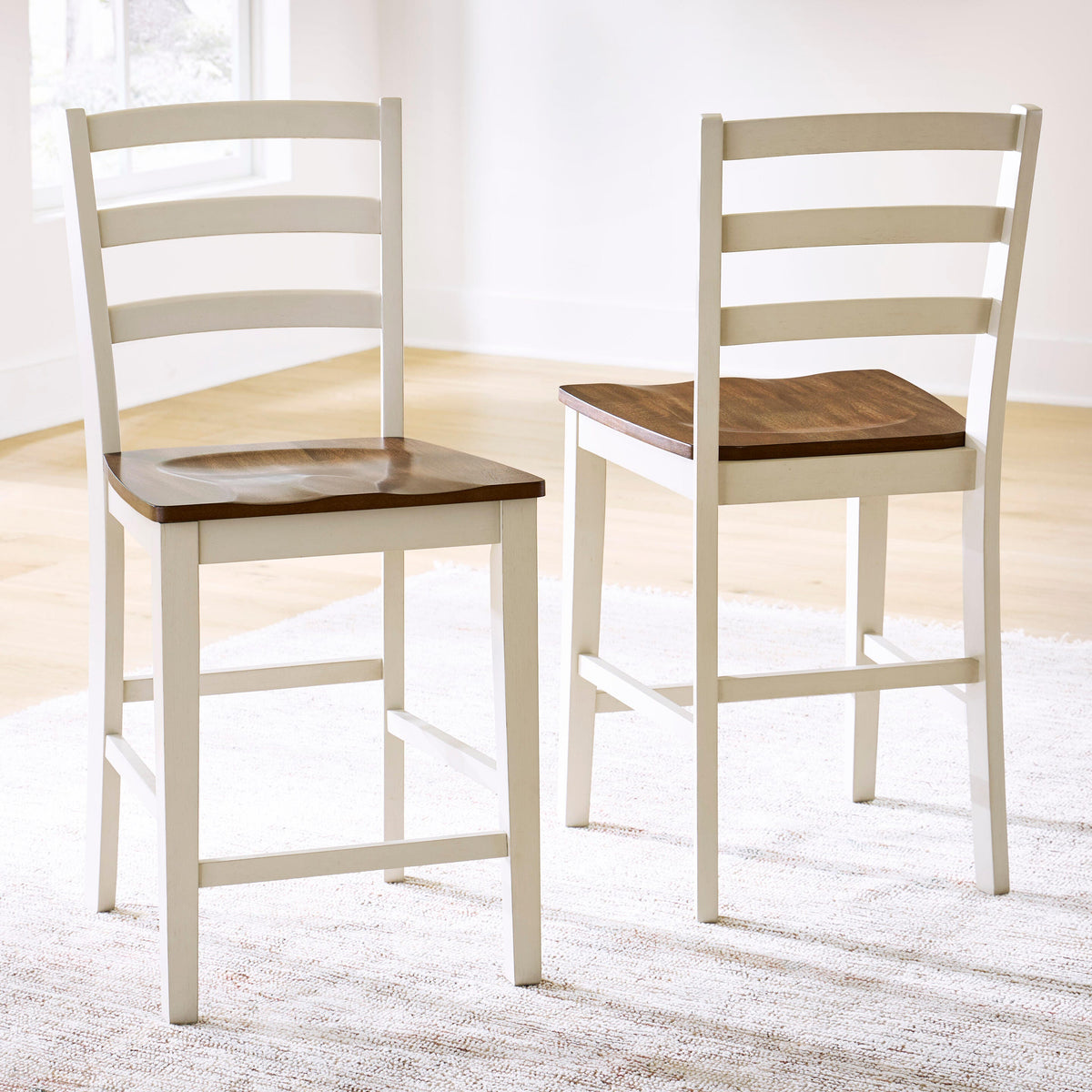 Brinfern Brown/Antique White, Set of 2 by Ashley at Eve Furniture
