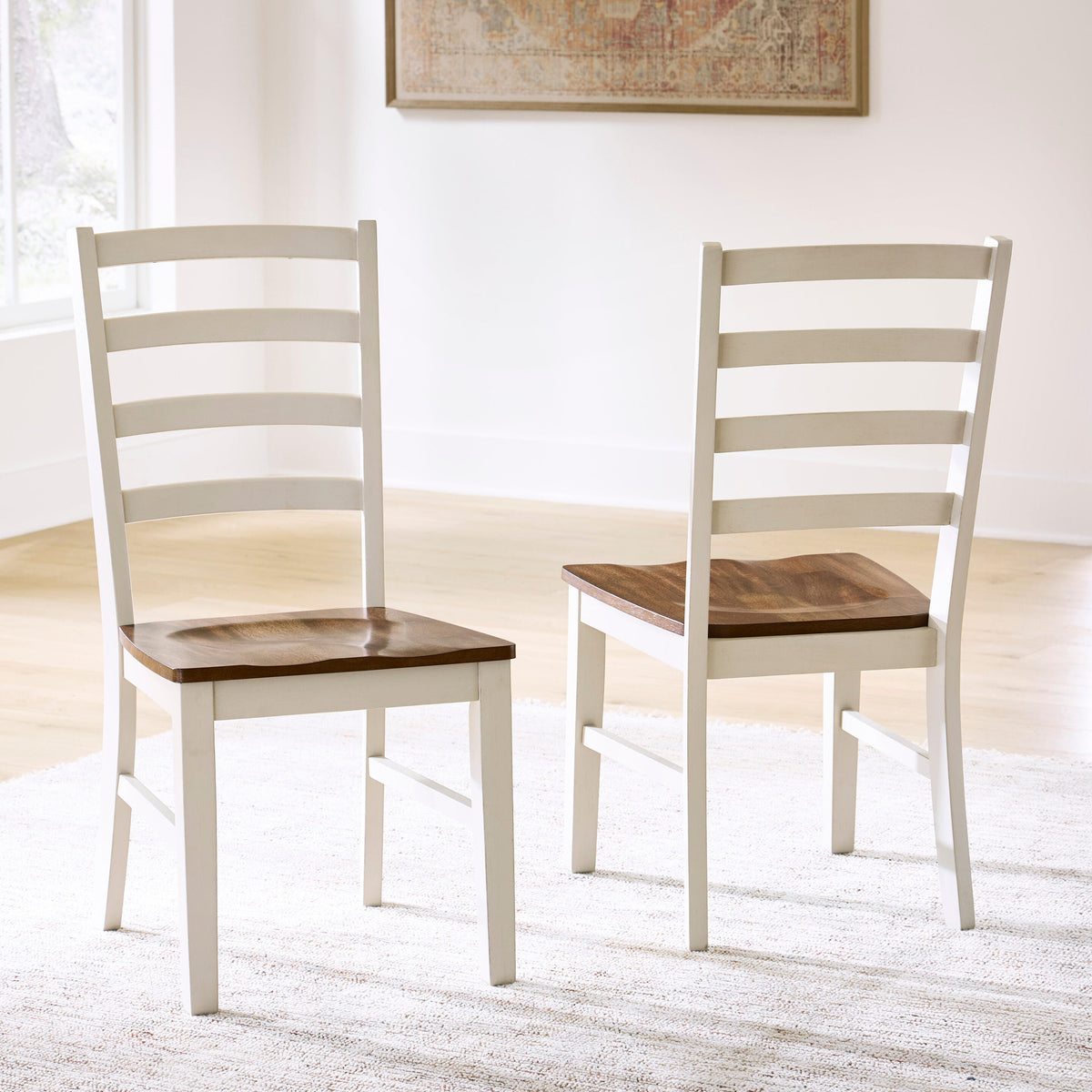Brinfern Brown/Antique White, Set of 2 by Ashley at Eve Furniture