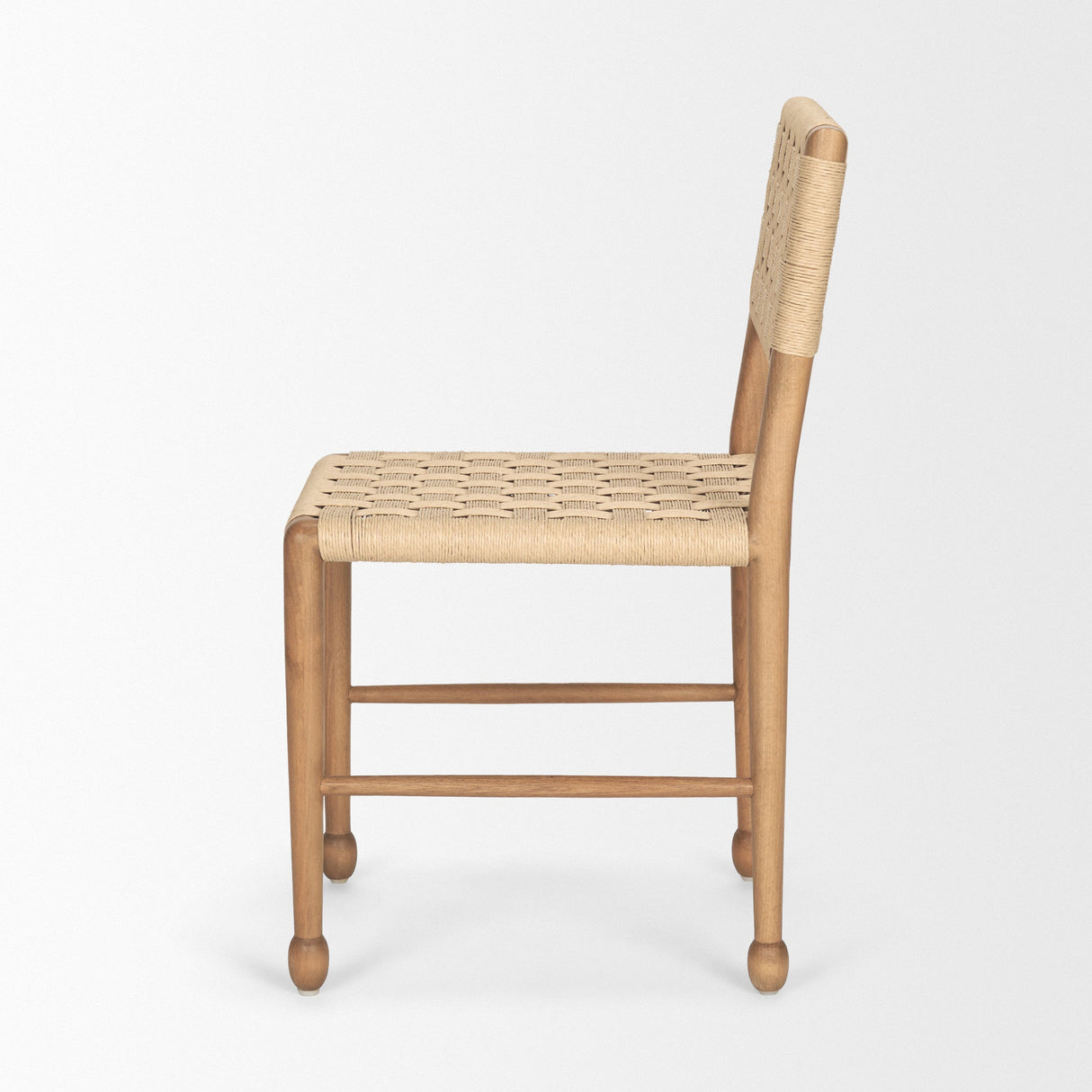 Brinley Woven Paper Rope w/ Brown Wood Frame Dining Chair, Set of 2 by Mercana at Eve Furniture