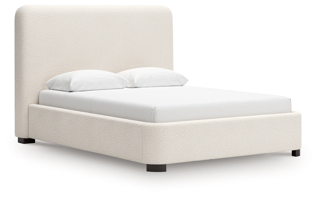 Brintstreet Beige Queen Upholstered Bed by Ashley at Eve Furniture