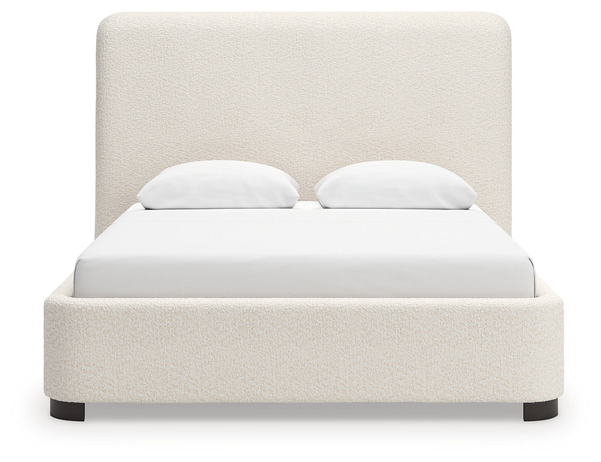 Brintstreet Beige Queen Upholstered Bed by Ashley at Eve Furniture