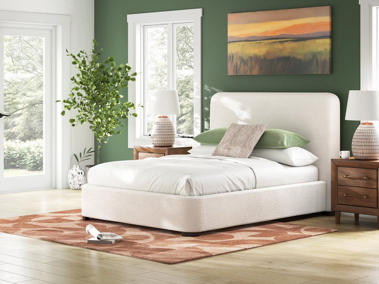 Brintstreet Beige Queen Upholstered Bed by Ashley at Eve Furniture