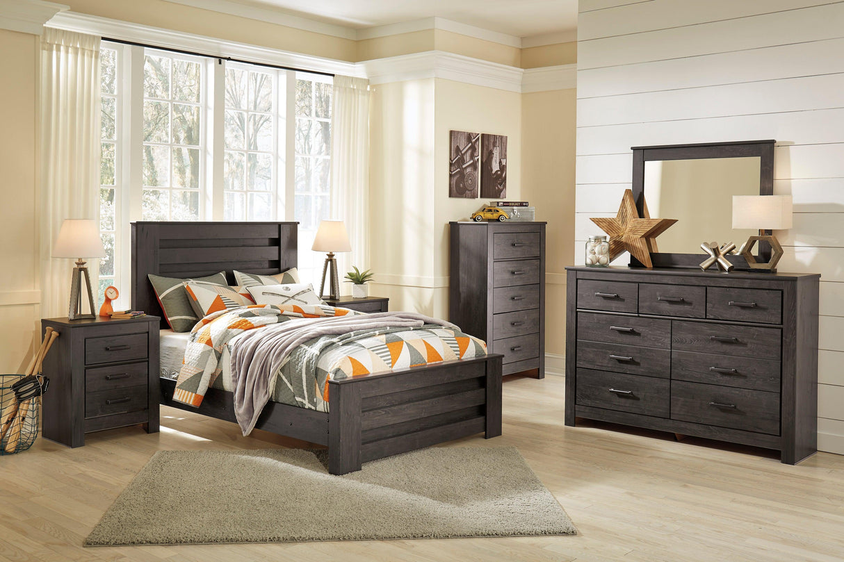 Brinxton Charcoal Panel Youth Bedroom Set by Ashley at Eve Furniture