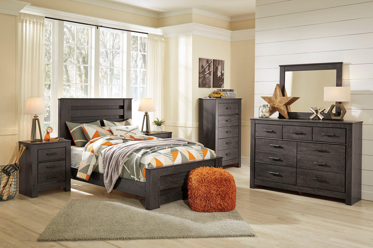 Brinxton Charcoal Panel Youth Bedroom Set by Ashley at Eve Furniture