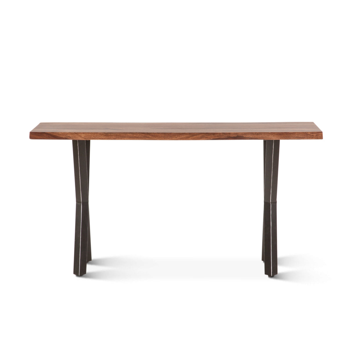 Brisbane 58" Console Table in Natural Sheesham Wood and Iron by Home Trends & Design at Eve Furniture