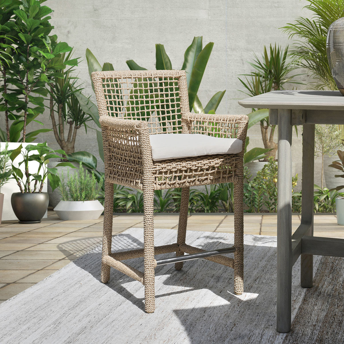 Brisbane Outdoor Counter Stool by Classic Home at Eve Furniture