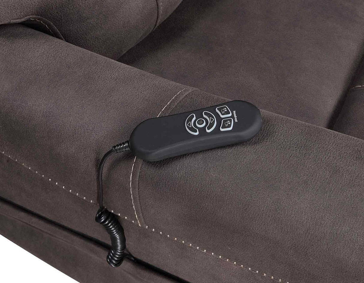 Brisbane Stone Power Lift Chair w/Three Heat Zones by Steve Silver at Eve Furniture