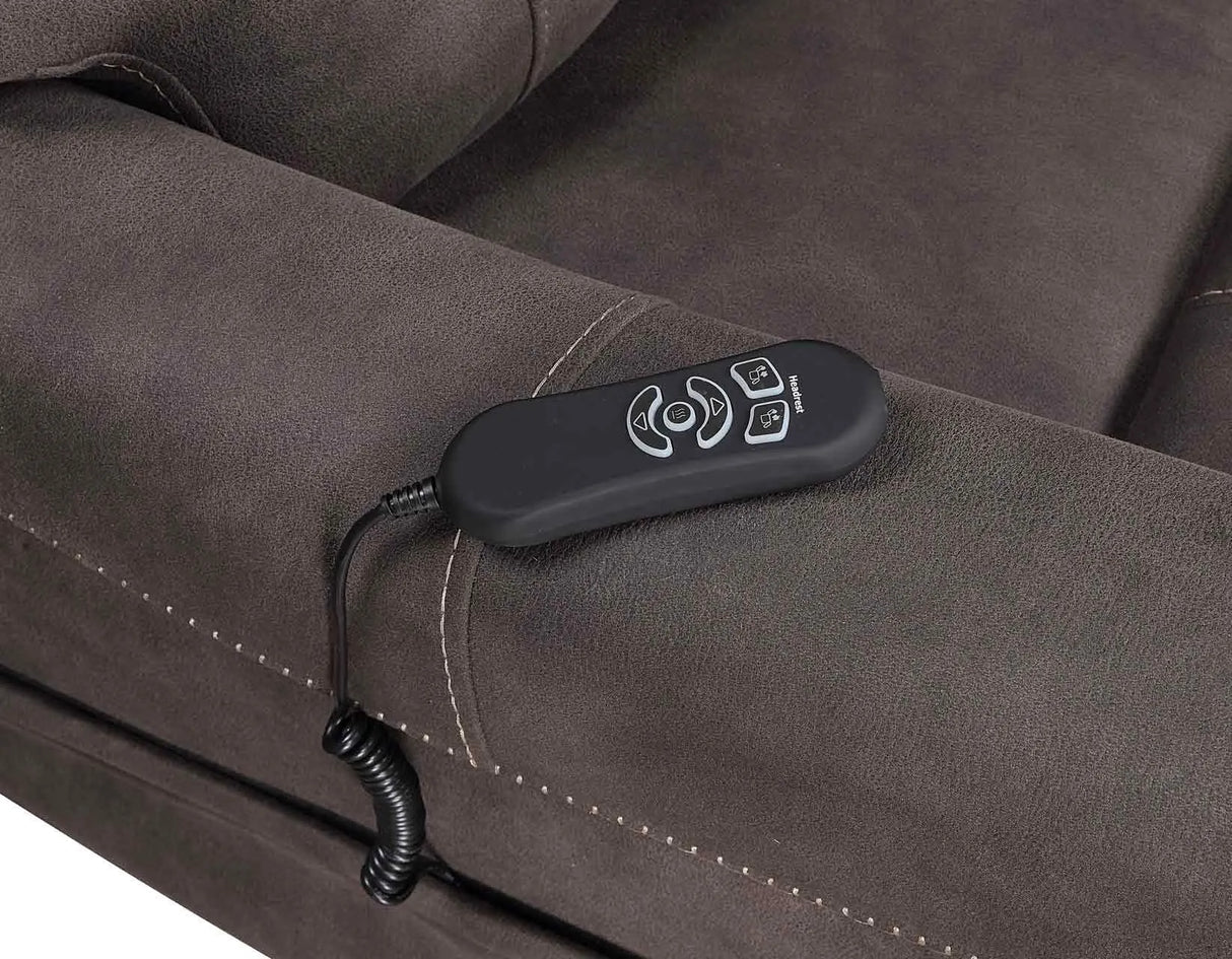 Brisbane Stone Power Lift Chair w/Three Heat Zones by Steve Silver at Eve Furniture