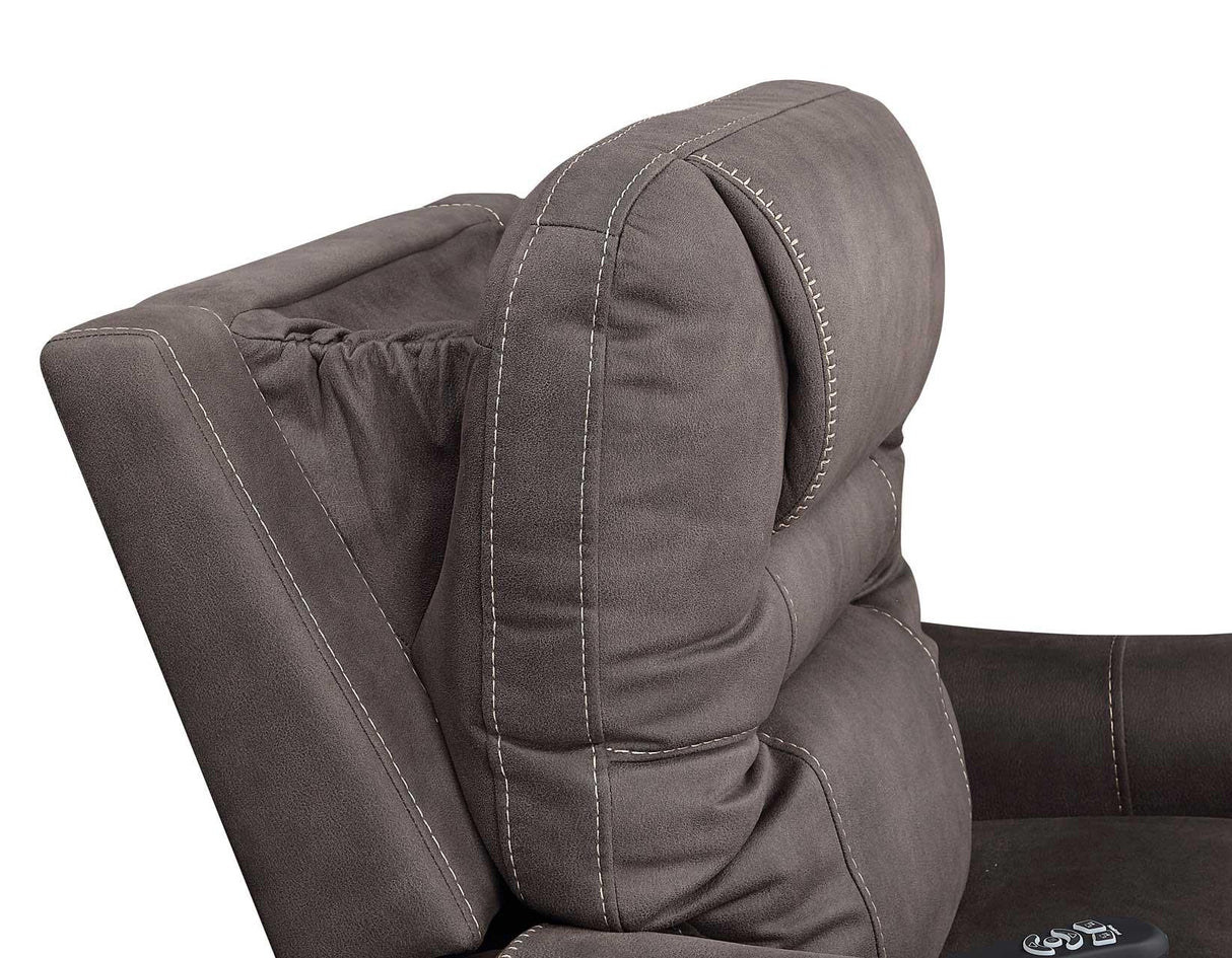 Brisbane Stone Power Lift Chair w/Three Heat Zones by Steve Silver at Eve Furniture