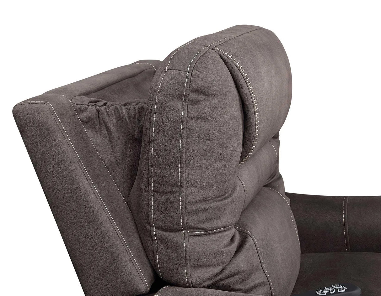 Brisbane Stone Power Lift Chair w/Three Heat Zones by Steve Silver at Eve Furniture
