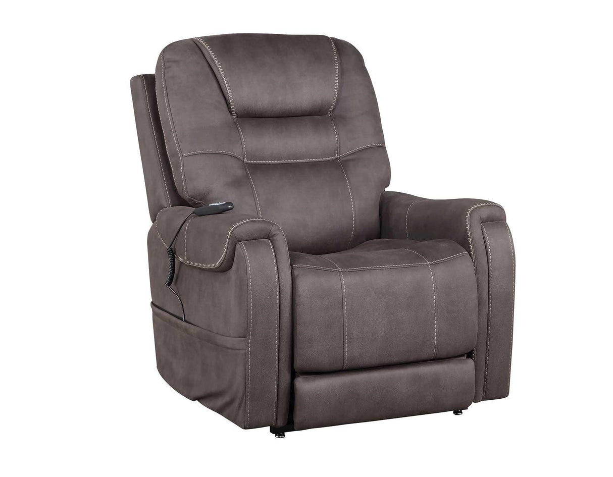 Brisbane Stone Power Lift Chair w/Three Heat Zones by Steve Silver at Eve Furniture