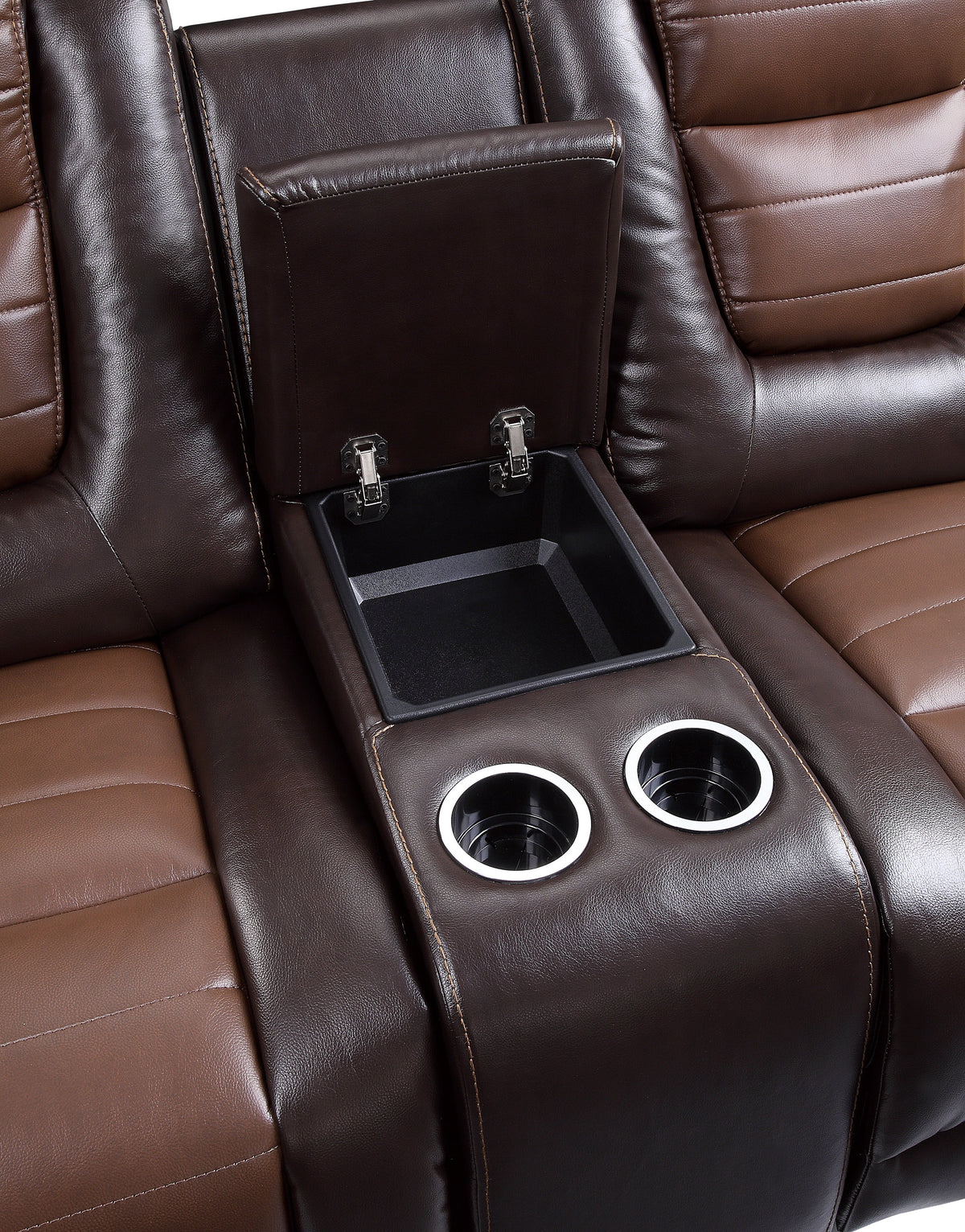 Briscoe Brown 2-Piece Double Reclining Set by Homelegance at Eve Furniture