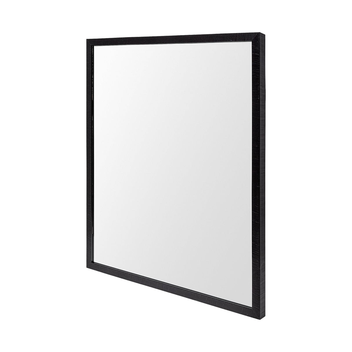 Bristol Black 24x30 Faux Wood Frame Bathroom Vanity Mirror by Mercana at Eve Furniture