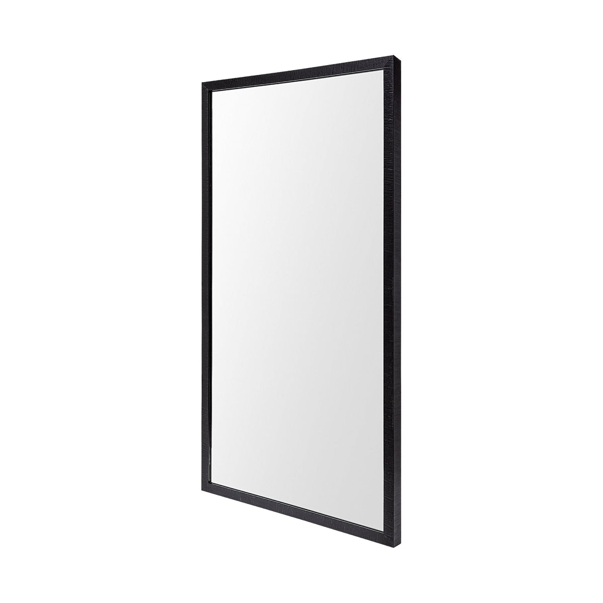 Bristol Black Faux Wood Frame Bathroom Vanity Mirror by Mercana at Eve Furniture