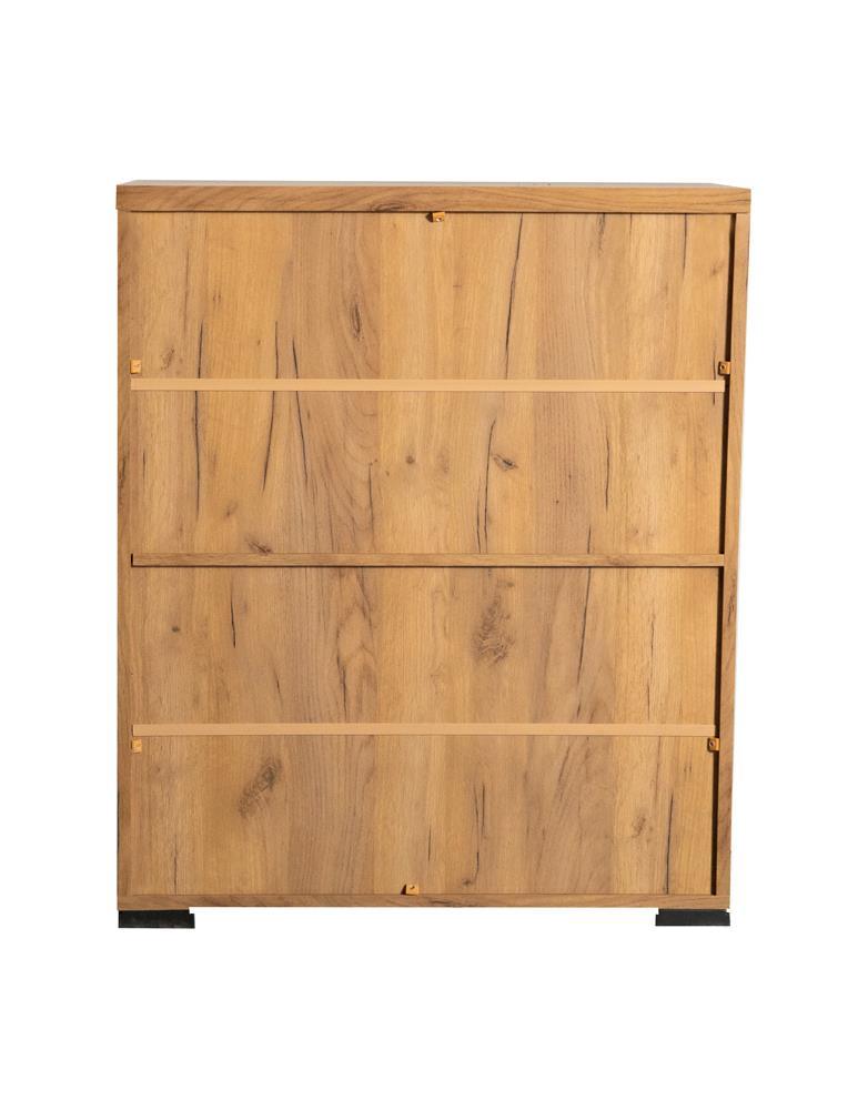Bristol Golden Oak Metal Mesh Door Accent Cabinet by Coaster at Eve Furniture