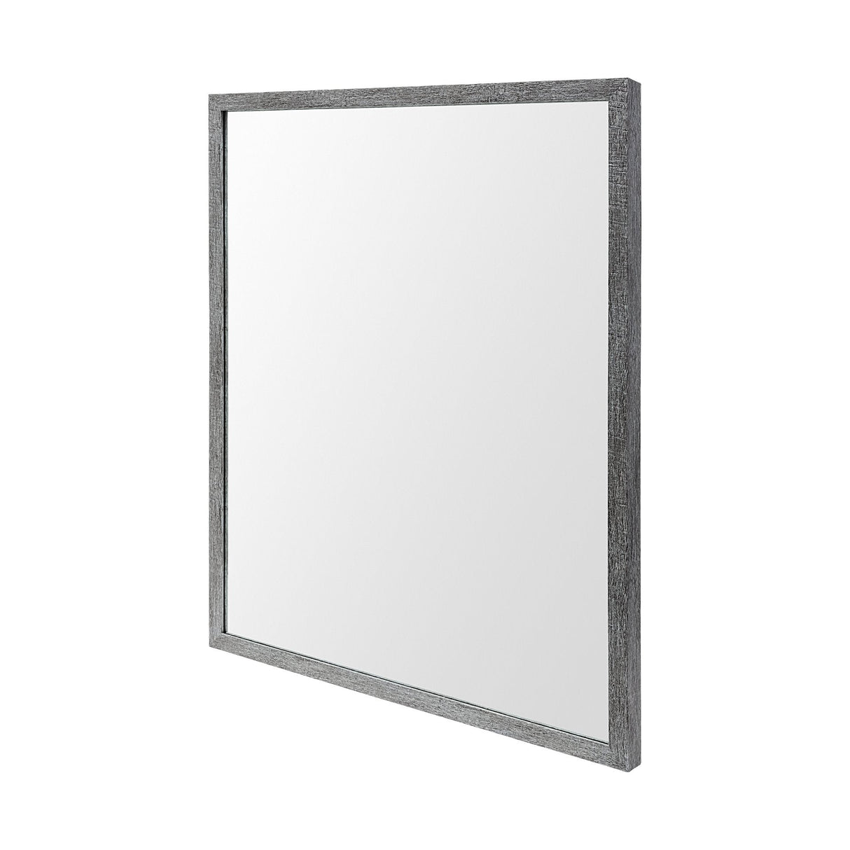 Bristol Grey 24x30 Faux Wood Frame Bathroom Vanity Mirror by Mercana at Eve Furniture