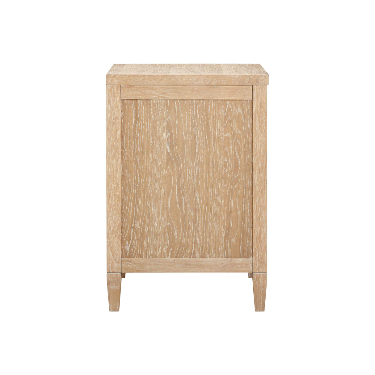 Bristol Park Whitewashed Oak Wood Large Nightstand by TOV Furniture at Eve Furniture