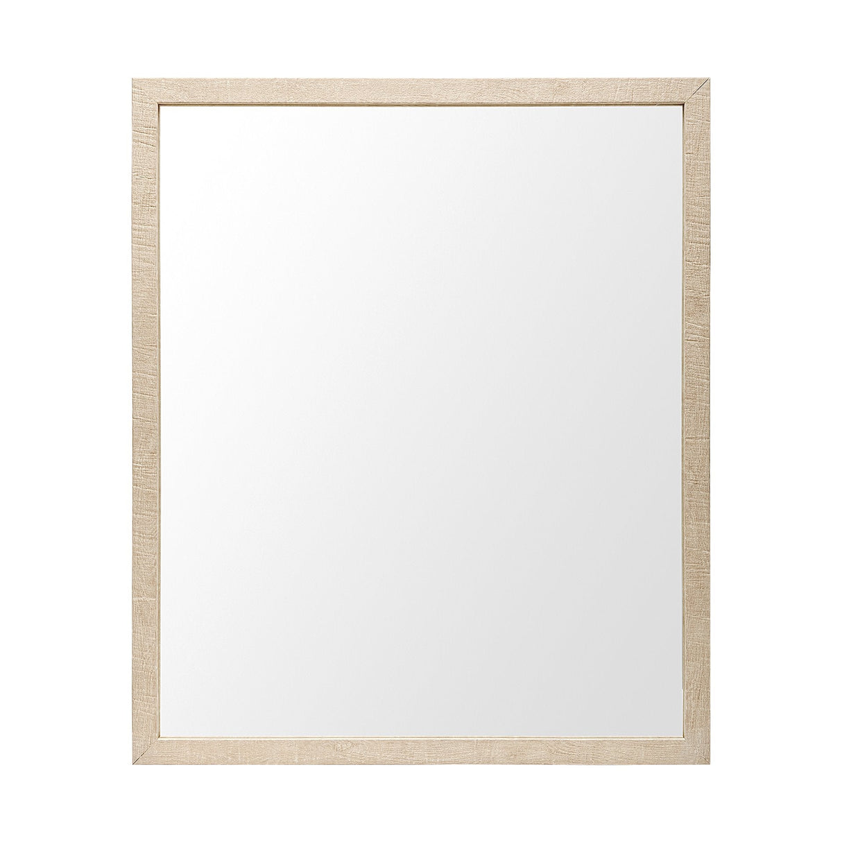 Bristol Tan 20x24 Faux Wood Frame Bathroom Vanity Mirror by Mercana at Eve Furniture