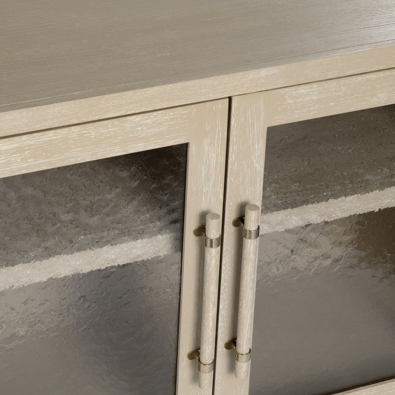 Bristol Tan Four-Door Cabinet by Crestview at Eve Furniture