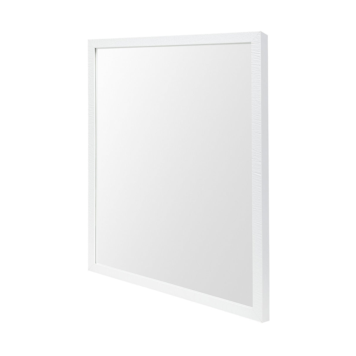 Bristol White 24x30 Faux Wood Frame Bathroom Vanity Mirror by Mercana at Eve Furniture