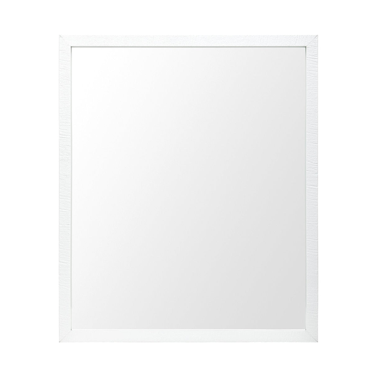 Bristol White Faux Wood Frame Bathroom Vanity Mirror by Mercana at Eve Furniture