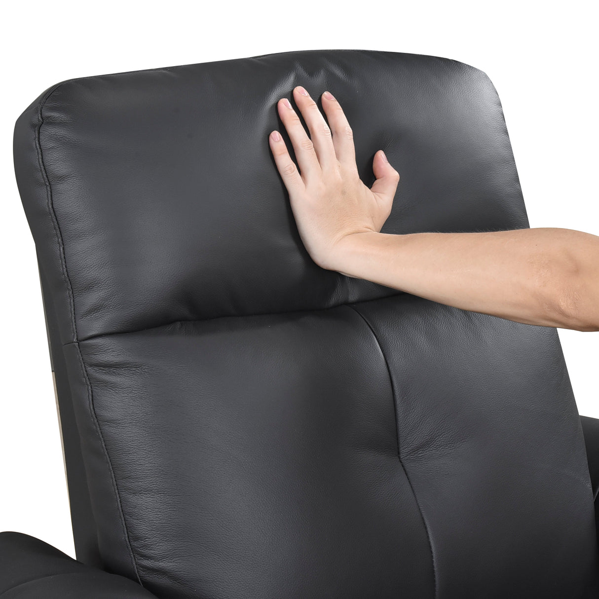 Bristow Black Swivel Glider Reclining Chair