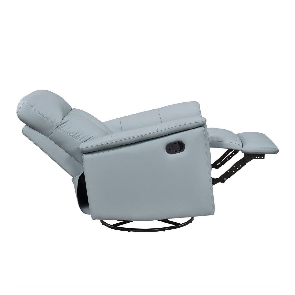 Bristow Blue Swivel Glider Reclining Chair
