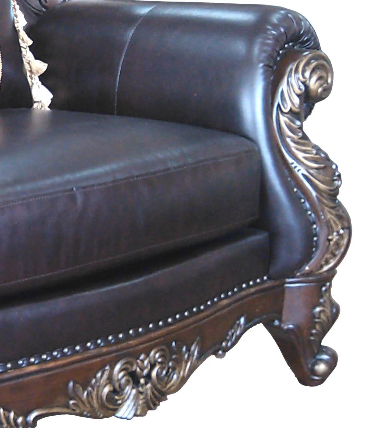 Britney Traditional Style Chair In Cherry Finish Wood by Cosmos Furniture at Eve Furniture