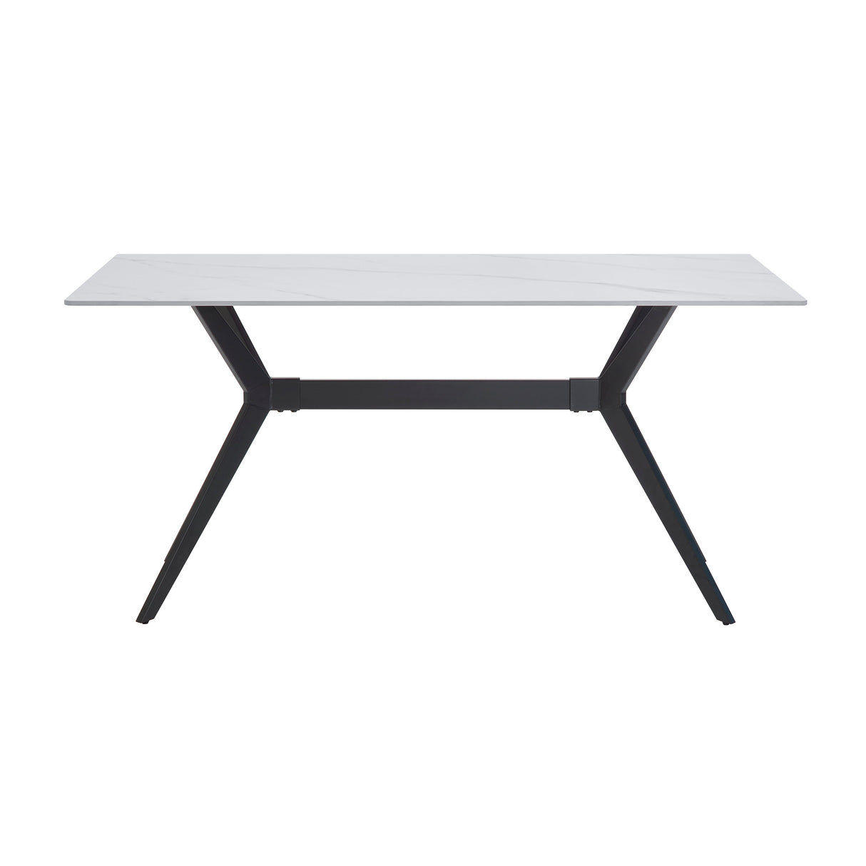 Brixley Black Faux Marble-Top Dining Table by Homelegance at Eve Furniture