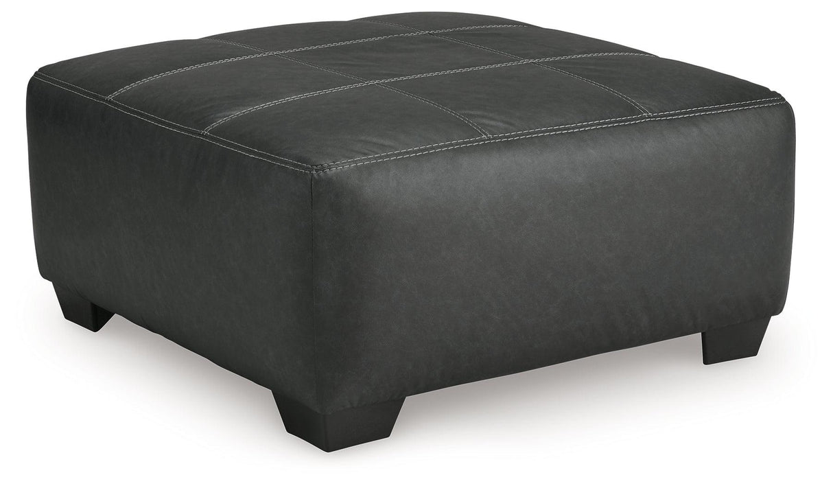 Brixley Pier Graphite Oversized Accent Ottoman by Ashley at Eve Furniture