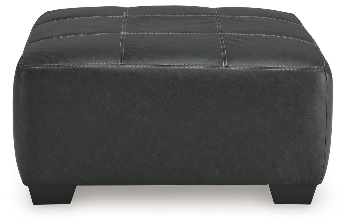 Brixley Pier Graphite Oversized Accent Ottoman by Ashley at Eve Furniture
