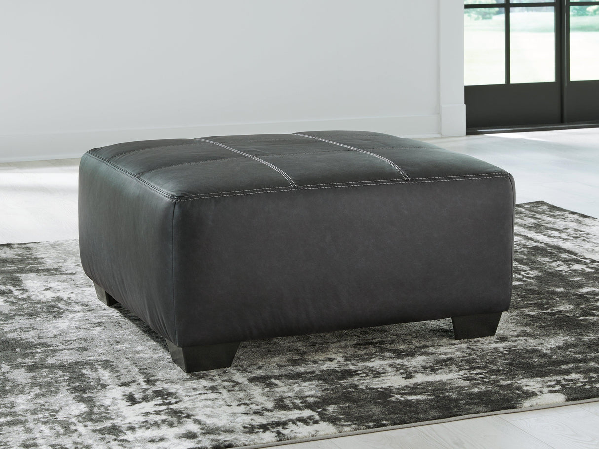 Brixley Pier Graphite Oversized Accent Ottoman by Ashley at Eve Furniture