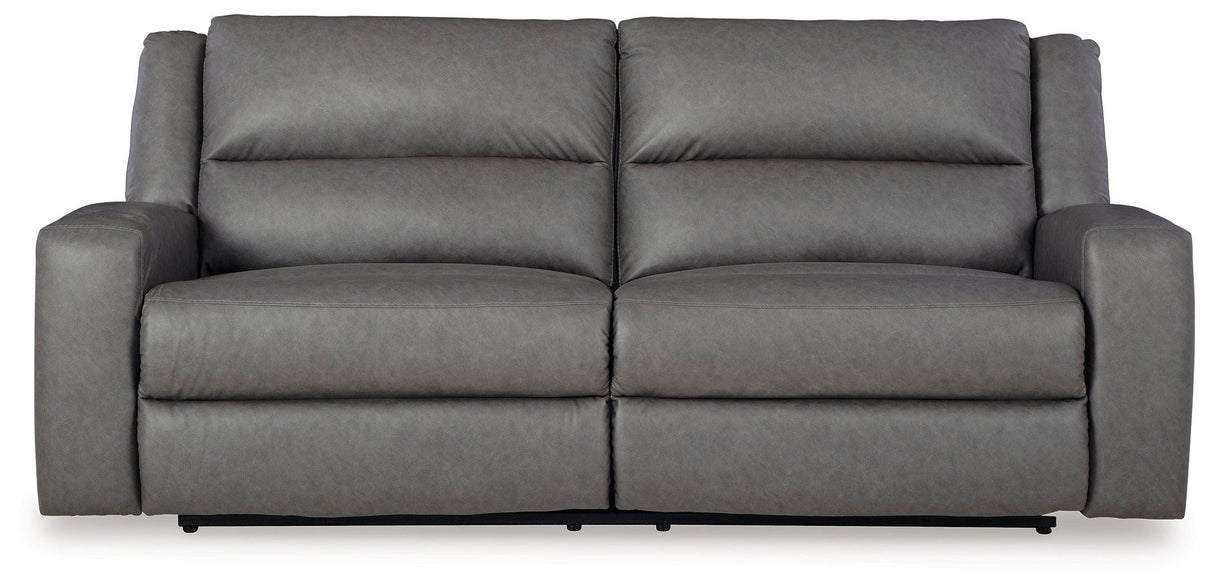(Special) Brixworth Slate Manual Reclining Sofa by Ashley at Eve Furniture