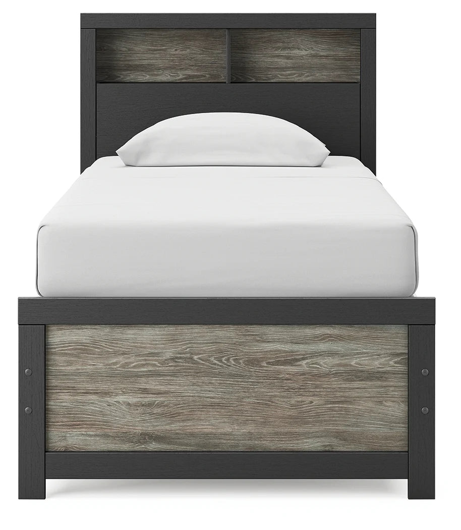Broachmyn Black/Gray Bookcase Youth Panel Bedroom Set by Ashley at Eve Furniture