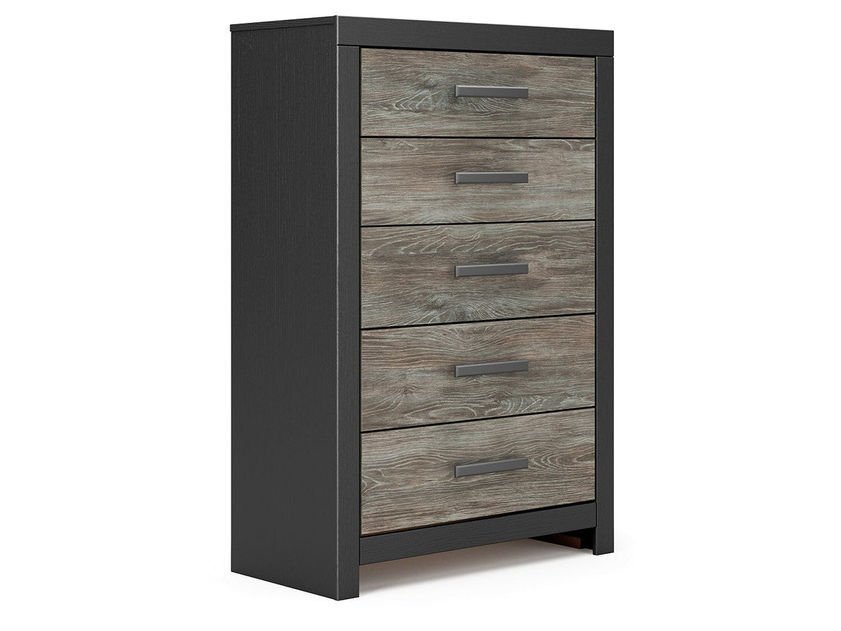 Broachmyn Black/Gray Chest of Drawers by Ashley at Eve Furniture