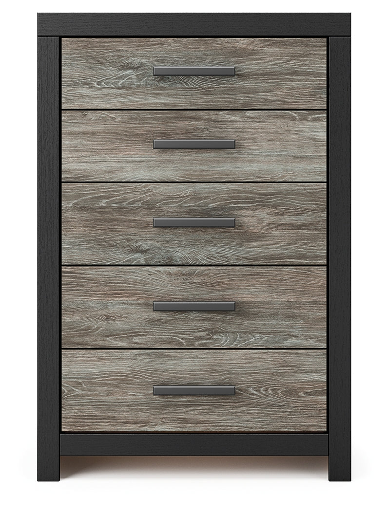 Broachmyn Black/Gray Chest of Drawers by Ashley at Eve Furniture
