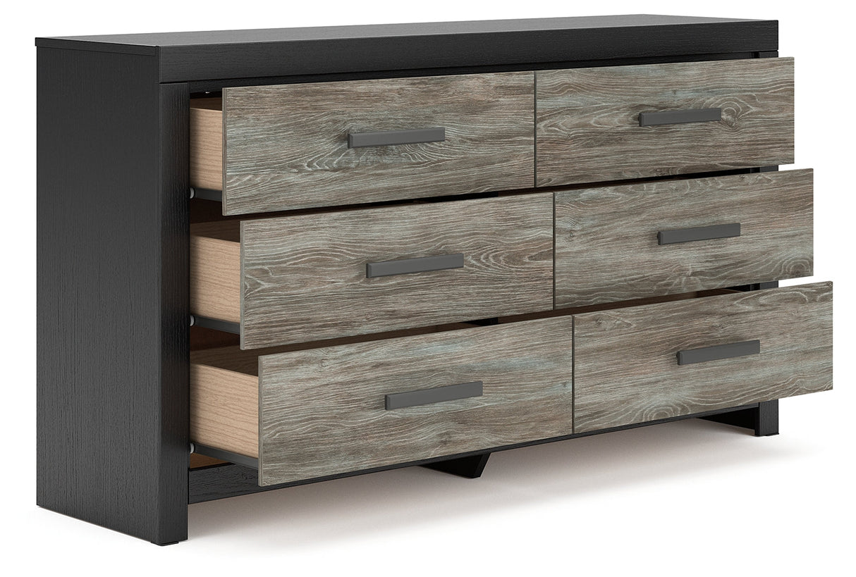 Broachmyn Black/Gray Dresser by Ashley at Eve Furniture