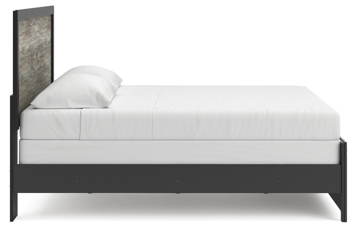 Broachmyn Black/Gray King Panel Bed by Ashley at Eve Furniture