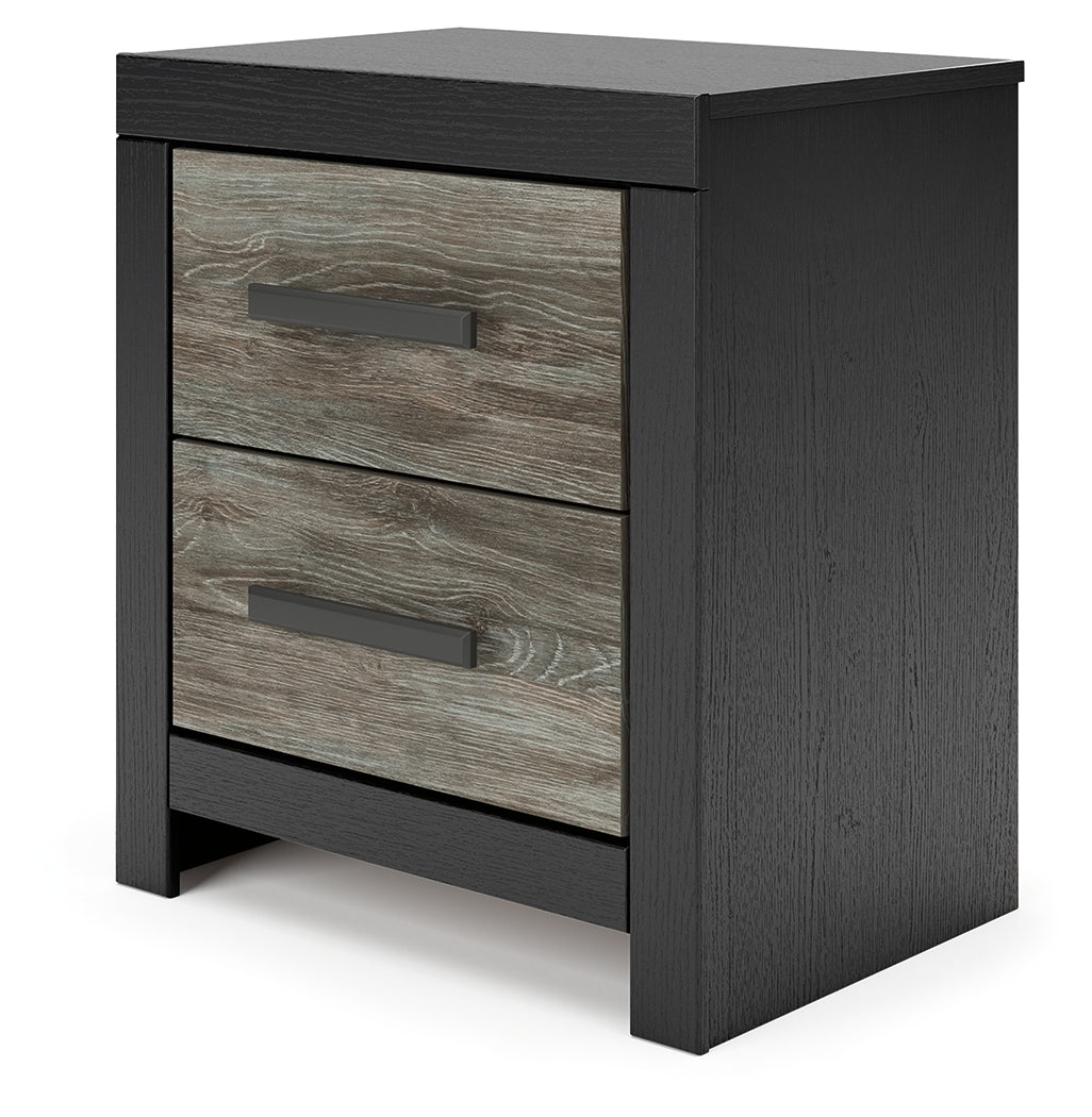 Broachmyn Black/Gray Nightstand by Ashley at Eve Furniture