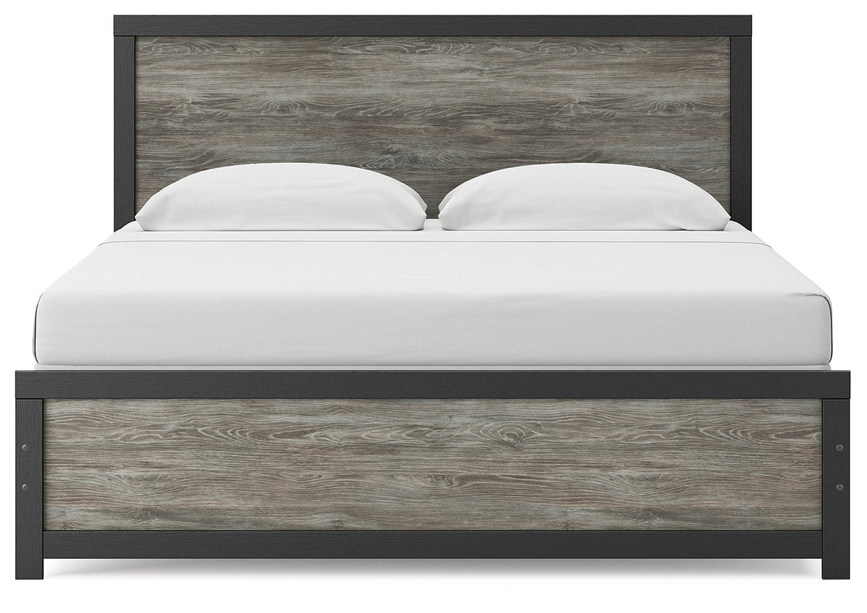 Broachmyn Black/Gray Panel Bedroom Set by Ashley at Eve Furniture