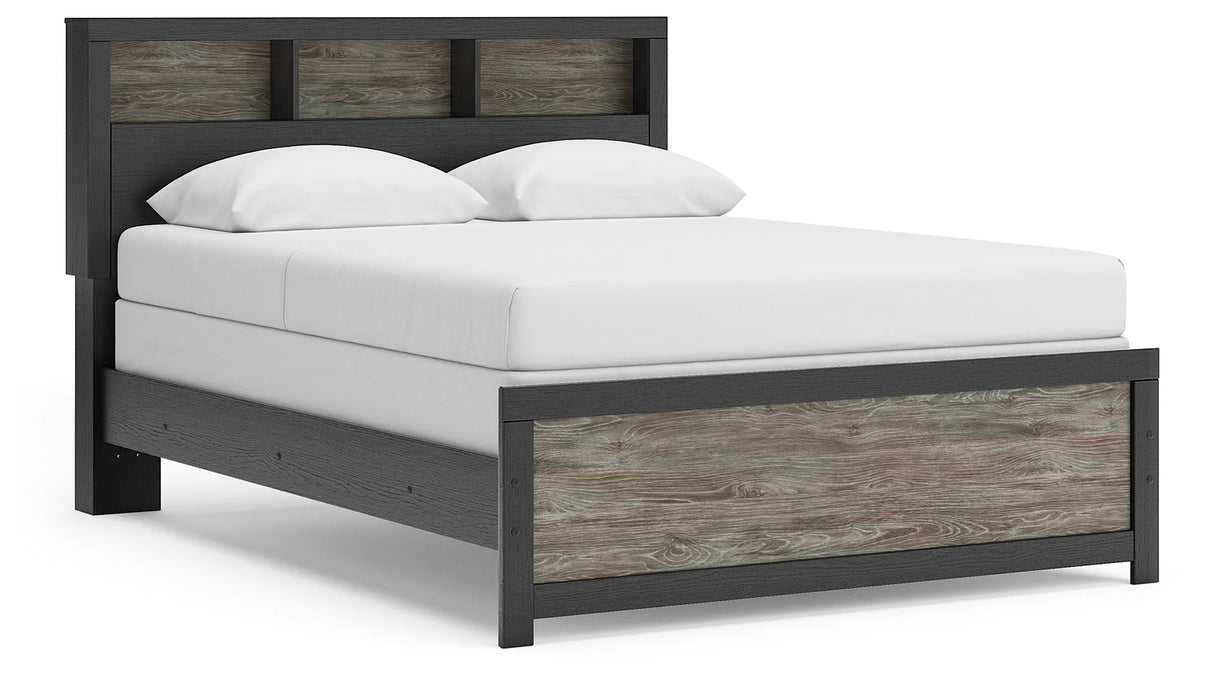 Broachmyn Black/Gray Bookcase Youth Panel Bedroom Set by Ashley at Eve Furniture