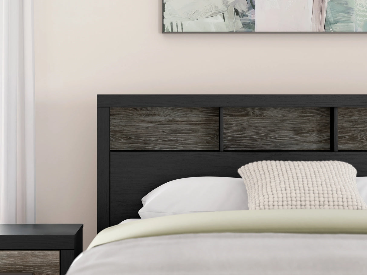 Broachmyn Black/Gray Bookcase Youth Panel Bedroom Set by Ashley at Eve Furniture