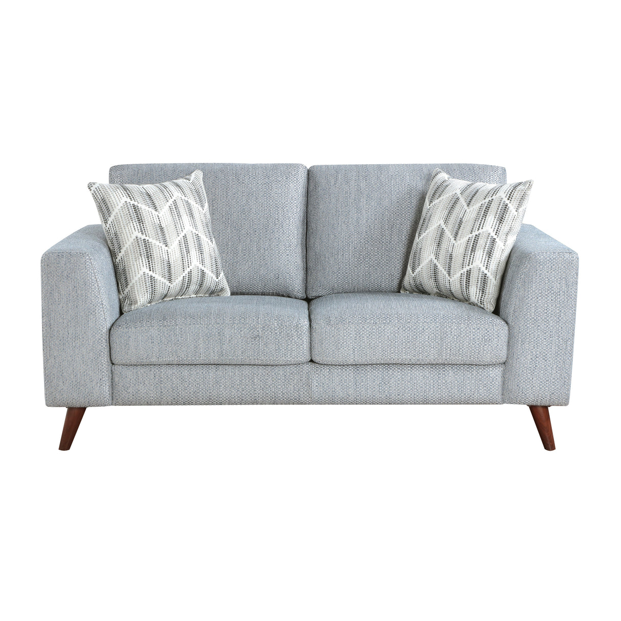 Broadway Grayish Blue Loveseat by Homelegance at Eve Furniture