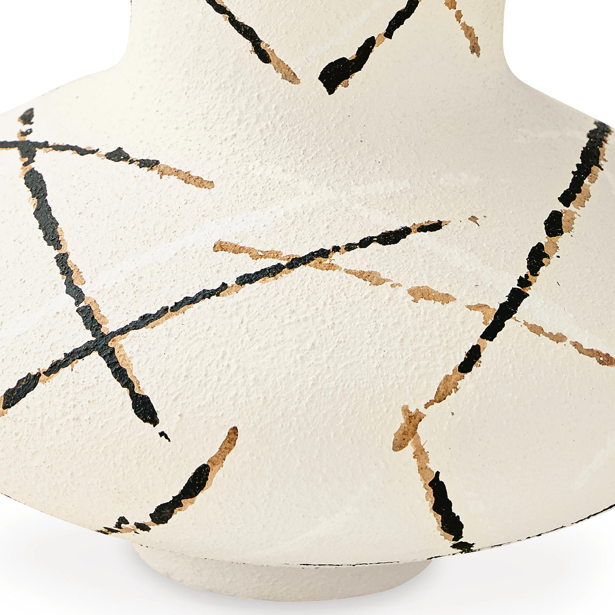 Brockford Cream/Black/Brown Vase by Ashley at Eve Furniture
