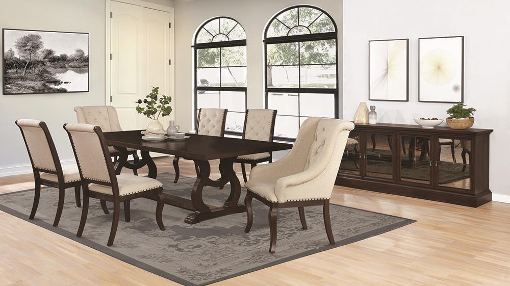 Brockway 5-Piece Rectangular Trestle Dining Set by Coaster at Eve Furniture