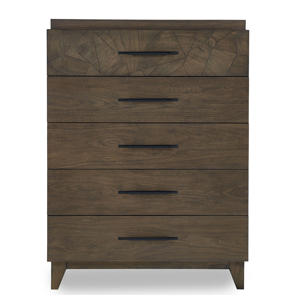 Broderick Five-Drawer Chest in Wild Oats Brown by Modus Furniture at Eve Furniture