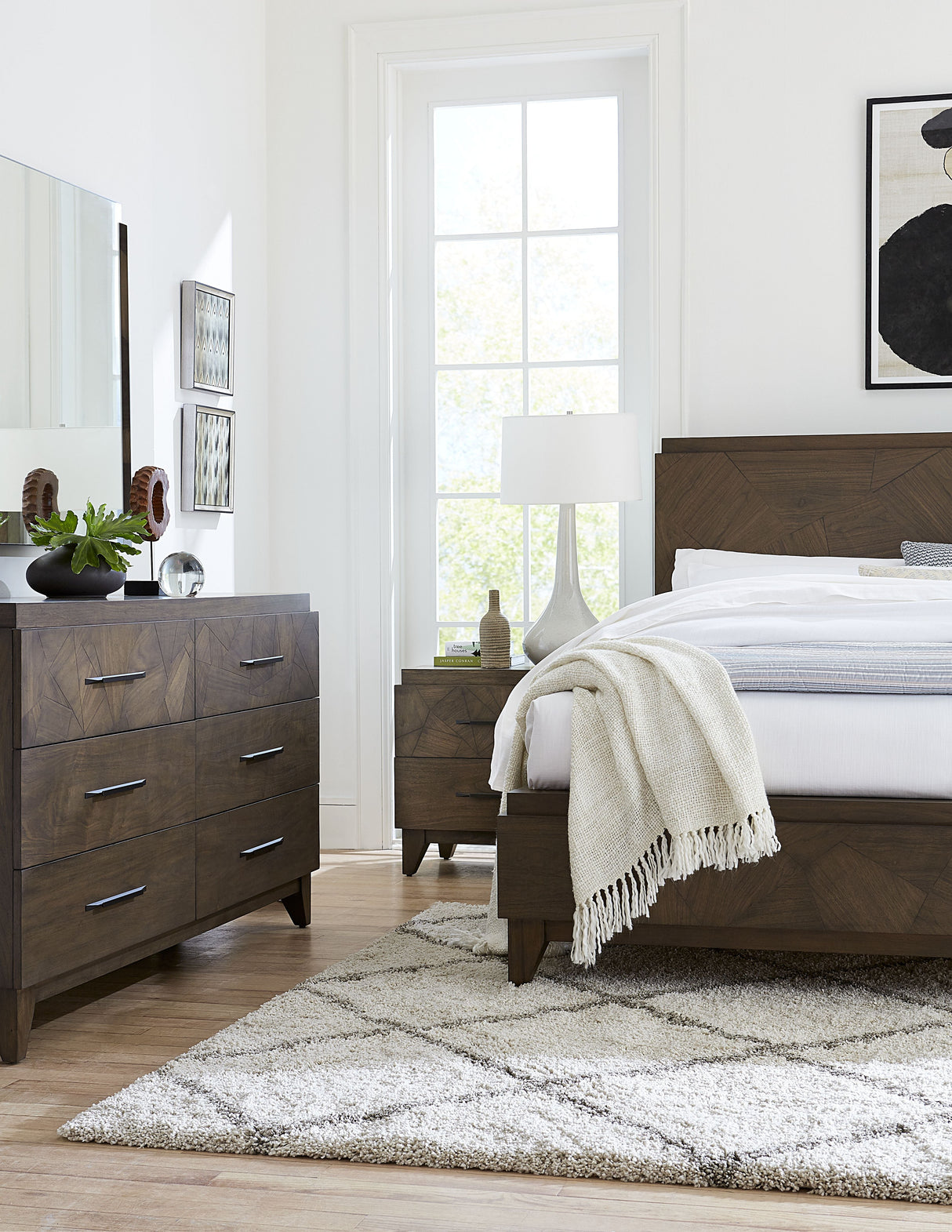 Broderick Six-Drawer Dresser in Wild Oats Brown by Modus Furniture at Eve Furniture