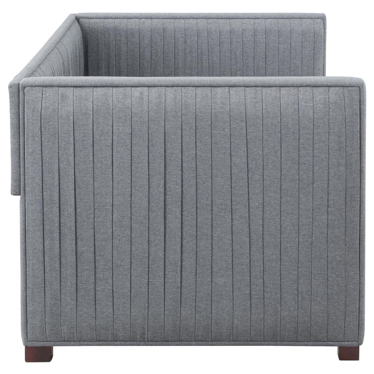 Brodie Gray Upholstered Twin Daybed with Trundle by Coaster at Eve Furniture